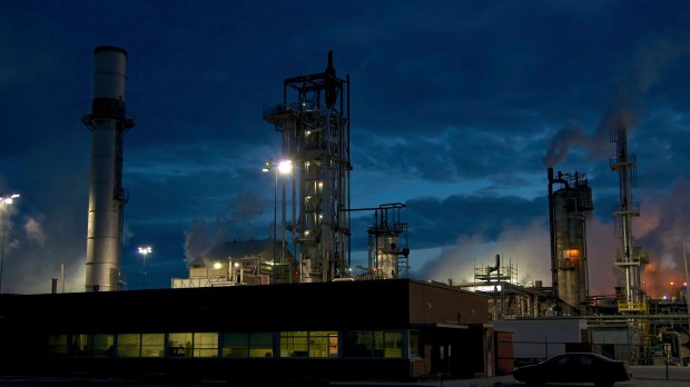 Night Time At The Ammonia Factory